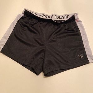 Justice black shorts